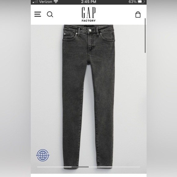 Gap Factory Gray Wash Universal Legging Jeans NWT - Picture 3 of 6